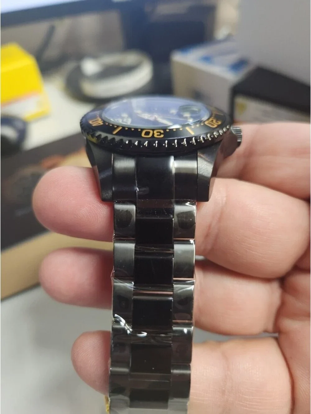 Invicta JT Automatic Black Tone Case Black Metal Dial Black Band, 47mm (51311)